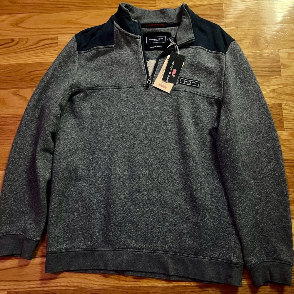NWT Men’s Vineyard Vines Salt Water Fleece Shep Shirt